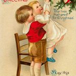 Hearty Christmas Greeting Christmas Tree Vintage Christmas Postcard