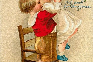 Vintage Holiday Postcard: Hearty Christmas Greeting