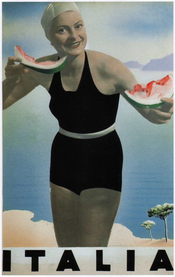 Tourism Vintage Italia Poster 1936