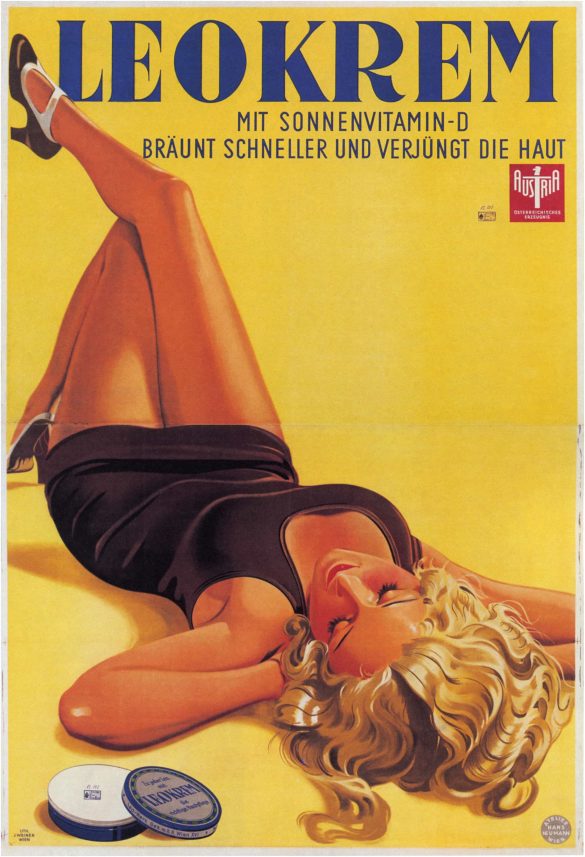 LEOKREM Cream Vintage Advert Poster by Hans Neumann, 1934