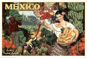 Travel Posters Vintage Mexico Land of Tropical Splendor