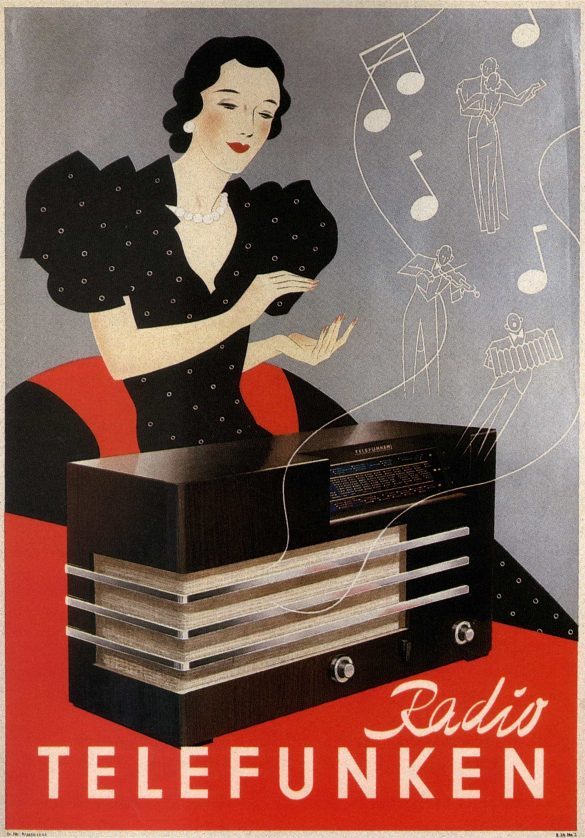 Radio Telefunken Vintage Ad Poster