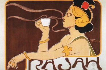 Rajah Vintage Coffee Poster Art Nouveau by Henri Meunier