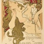 Salon des Cent Alphonse Mucha Art Nouveau Vintage Poster
