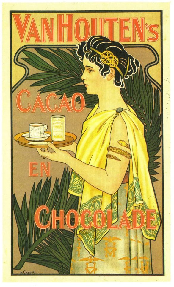 Van Houten Cacao Vintage Chocolate Poster