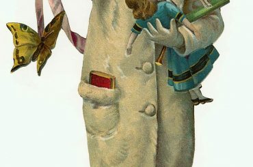 Victorian Christmas Clipart Angel Boy