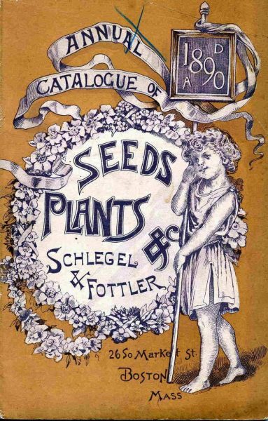 1890 Annual Catalogue of Seeds and Plants Schlegel Vintage Poster