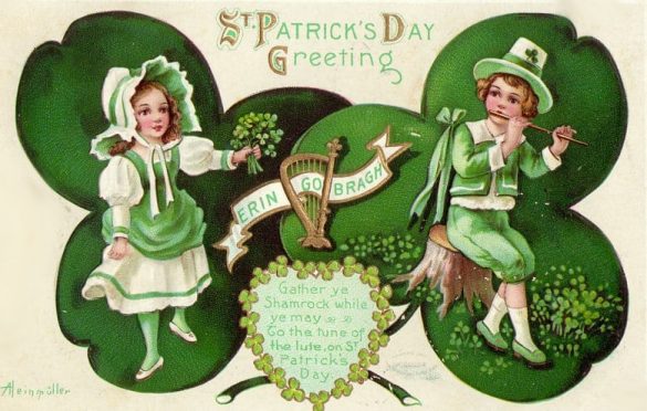 Erin Go Bragh Vintage St. Patrick's Day Greeting Card