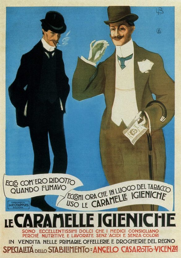 Vintage Italy Poster Le Caramelle Igieniche, 1905