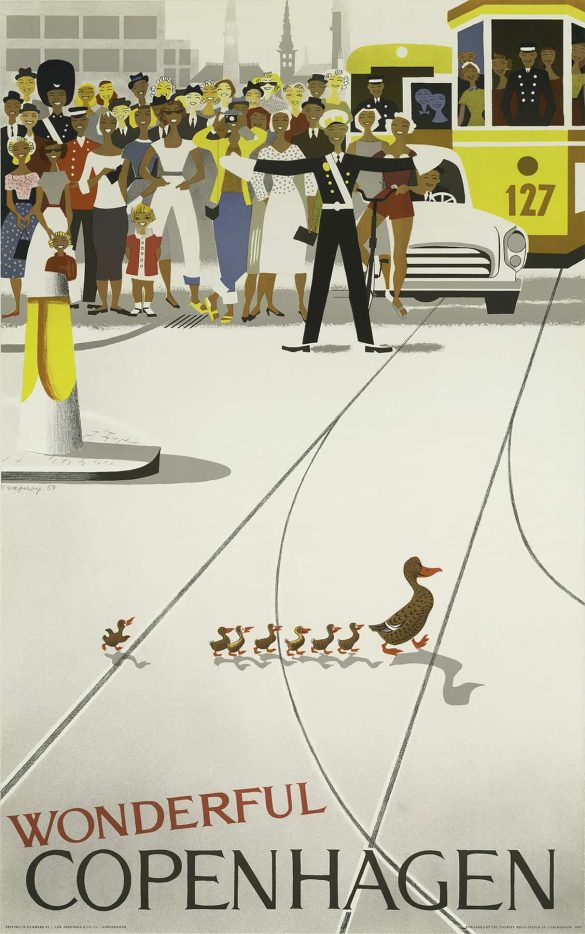 Vintage 1959 Wonderful Copenhagen Poster