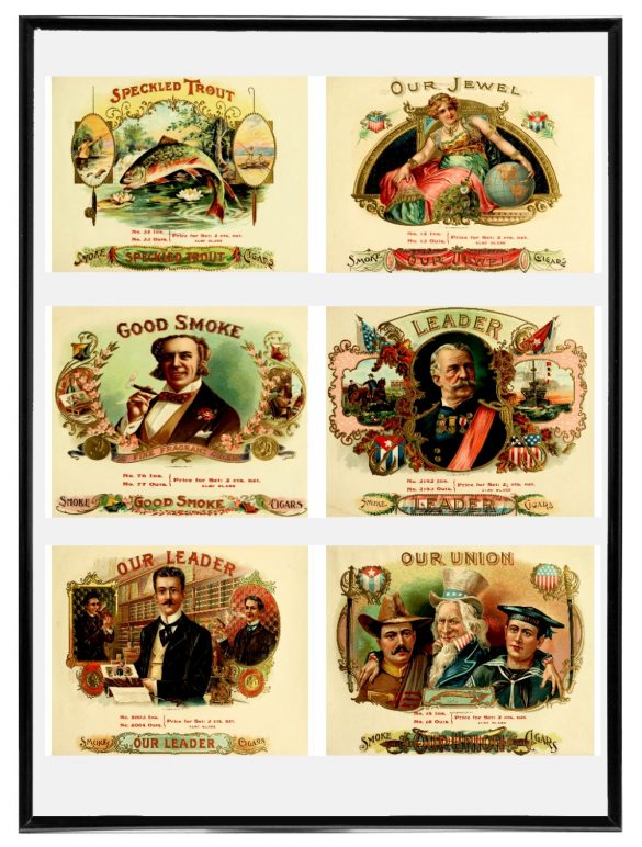 Vintage Cigar Box Labels Collection - RetroGraphik